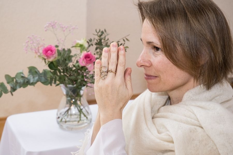 Namasté beim Satsang
